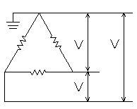 三相三線式（3φ3W）Δ